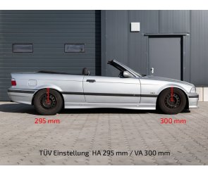TA Technix Gewindefahrwerk Deep  härteverstellbar für BMW 316i Typ E36 (Limousine) 